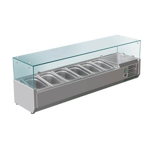 Anvil VRX1500 1500 Glass Refrigerated Ingredient Well