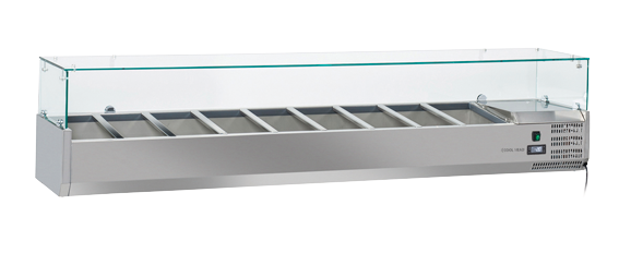 Anvil VRX2000 2000 Glass Refrigerated Ingredient Well