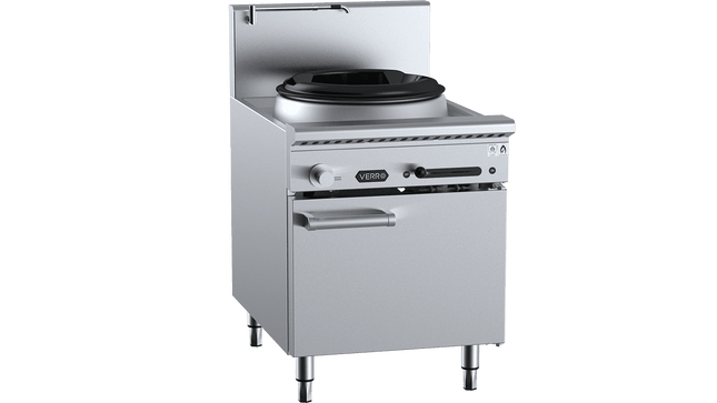 Verro Waterless Wok Tables - Single Hole Deluxe Waterless Wok Table Cabinet Mounted
