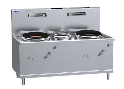 Luus WV-1A1P1A 2 Air-Blast Burners & 1 Centre-Pot Fo San Wok