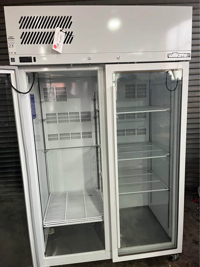 Williams Pearl HP2GW 2 Glass Door Fridge- White