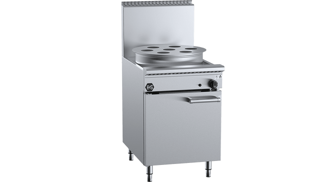 B+S Black Waterless Heat Exchange Steamers - Single Hole Waterless Heat Exchange Steamer