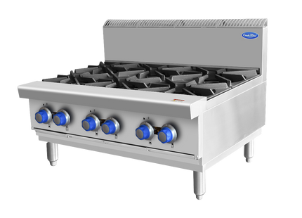 Open 6 Burner Cook Tops Lpg At80G6B-C-Lpg