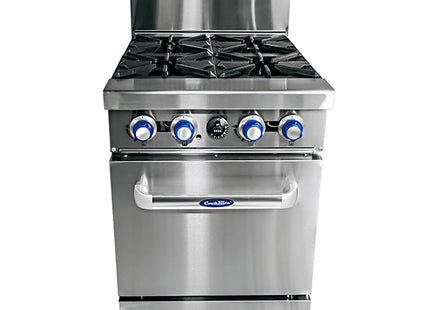 4 Burner With Oven W610 X D790 X H1165 Cookrite Ato-4B-F-Ng
