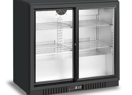 2 Sliding Doors Back Bar Cooler