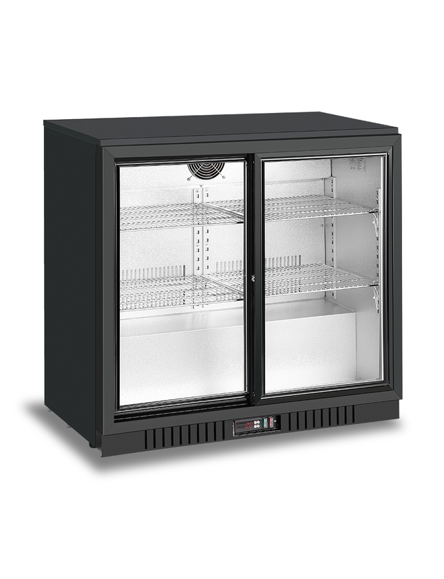 2 Sliding Doors Back Bar Cooler