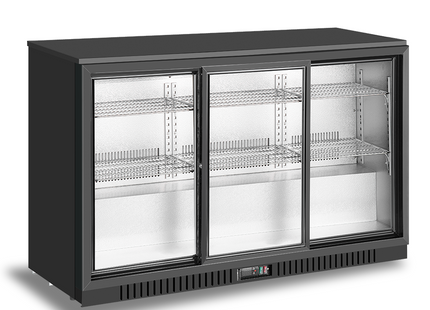 3 Sliding Doors Back Bar Cooler