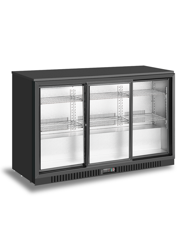 3 Sliding Doors Back Bar Cooler