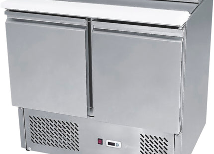 2 Doors Sliding Lid Saladette Fridge Size 900 Mm  Esl3800