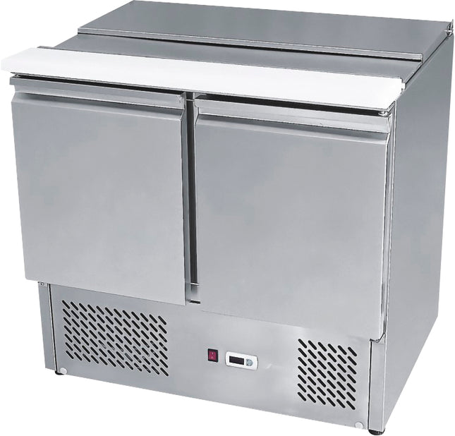 2 Doors Sliding Lid Saladette Fridge Size 900 Mm  Esl3800