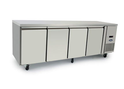 Underbench Four Door Cooling Fridge Table 2230 Mm Epf3442