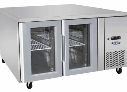 Glass 2 Door Cooling Fridge Table 1360 Mm Epf3721