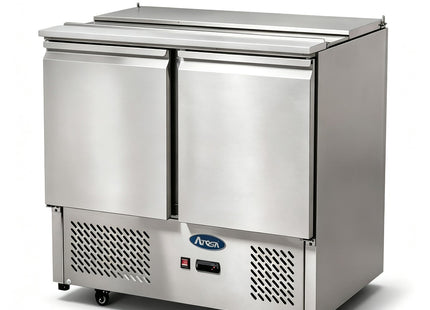 2 Doors Sliding Lid Saladette Fridge Size 900 Mm  Esl3800