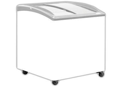 Exquisite Curved Glass Display Chest Freezers with 3 Baskets with LED - Exquisite - Kitchen Equipment Victoria