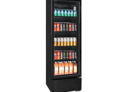 Exquisite DC150 One Glass Doors Upright Display Refrigerators Black 140 Litre - Exquisite - Kitchen Equipment Victoria