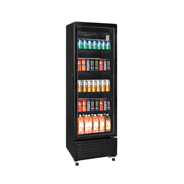 Exquisite DC150 One Glass Doors Upright Display Refrigerators Black 140 Litre - Exquisite - Kitchen Equipment Victoria