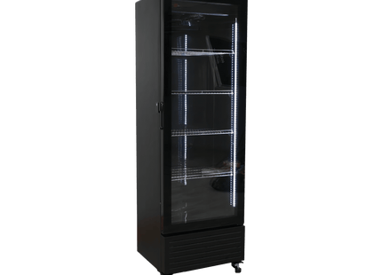 Exquisite DC360 One Glass Doors Upright Display Refrigerators Black 347 Litre - Exquisite - Kitchen Equipment Victoria