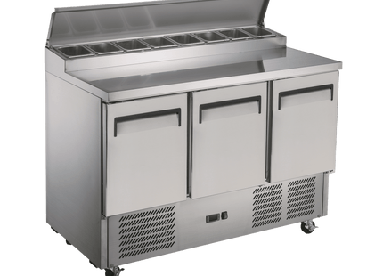 Exquisite Three Door Stainless Steel Top Food Preparation Refrigerators (Excluding Pans) - Exquisite - Kitchen Equipment Victoria
