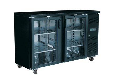 Exquisite Two Glass Doors Underbench Storage Refrigerators 380 Litre - Exquisite - Kitchen Equipment Victoria