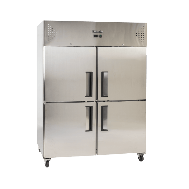 Exquisite Two SPLIT Solid Doors Upright Storage Freezers 1236 Litre - Exquisite - Kitchen Equipment Victoria