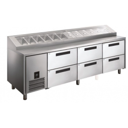 Glacian HPB2476DD Pizza Prep With Doors