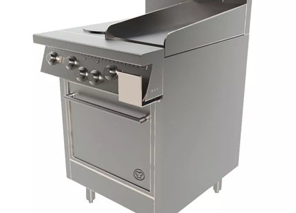 Goldstein PE2S12G20 - 2 x Solid Plates Electric Cooktop with Griddle and Oven