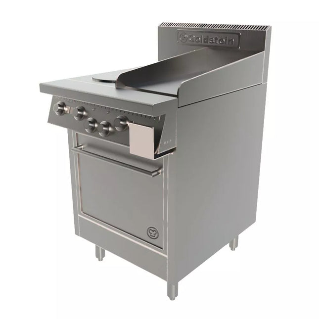 Goldstein PE2S12G20FF - 2 x Solid Plates Electric Cooktop with Griddle and Oven
