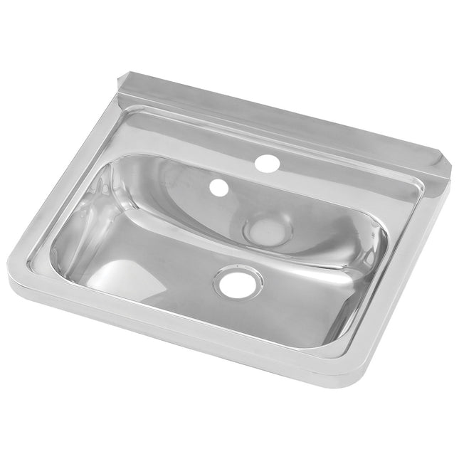 Wall Mounted Hand Basin with centre tap hole and overflow hole