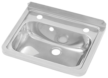 Wall Mounted Hand Basin with Left and Right 35mm tap holes and overflow hole
