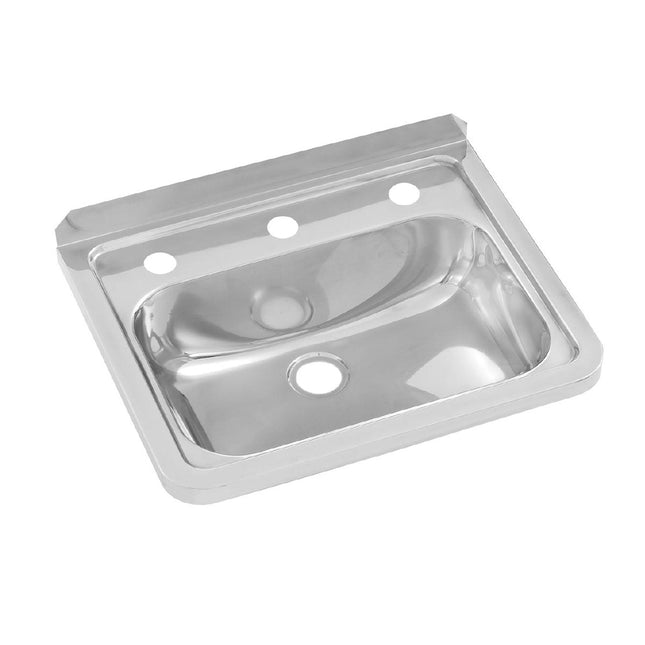 Wall Mounted Hand Basin - 3 Tap Holes