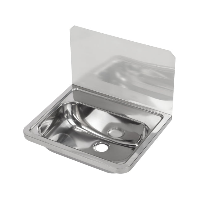 Wall Mounted Hand Basin with Splashback