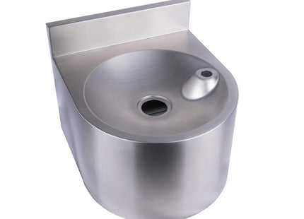 Round Wall Mounted Drinking Fountain with Bubbler Landing