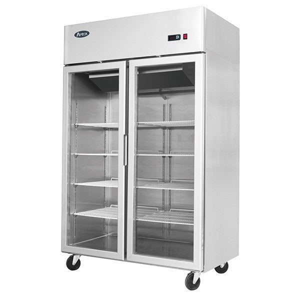 Top Mounted 2 Door Freezer Showcase 1314 Mm Mcf8602
