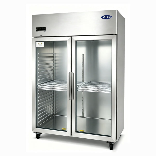Atosa JCF80RSGR Double Door Glass Door Display Fridge