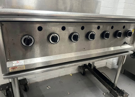 LKK CG12 7 Burner Gas Char Grill - 1200MM - Kitchen Equipment Victoria - Kitchen Equipment Victoria