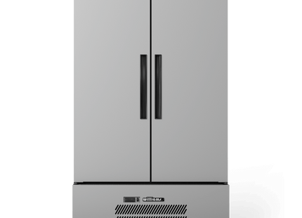Quartz Star - Two Door Stainless Steel Upright Storage Refrigerator
