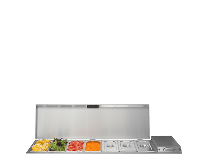 Thermowell - Seven Pan Counter Top Refrigerated Well
