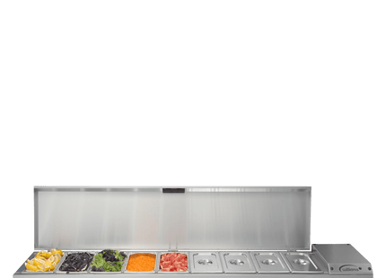 Thermowell - Nine Pan Counter Top Refrigerated Well