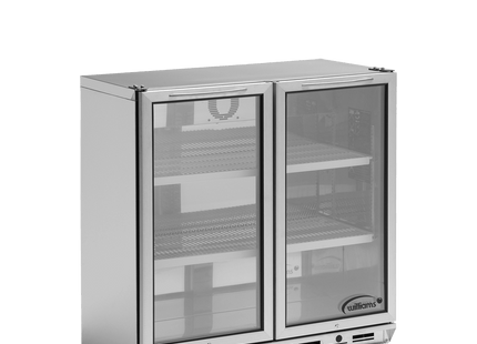Bottle Cooler - Two Door Stainless Steel Bottle Cooler