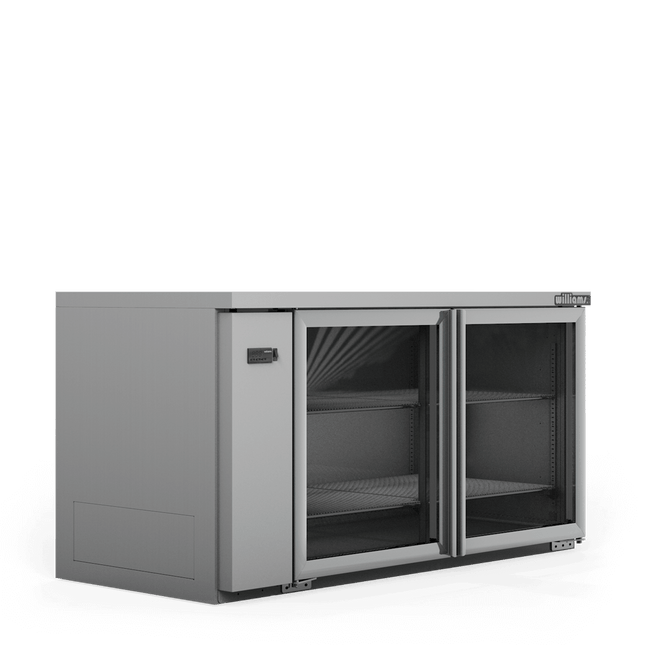 Boronia - Two Door Stainless Steel Remote Back Bar Counter Display Refrigerator
