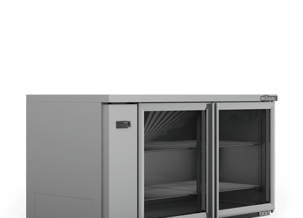 Boronia - Two Door Stainless Steel Remote Back Bar Counter Display Refrigerator