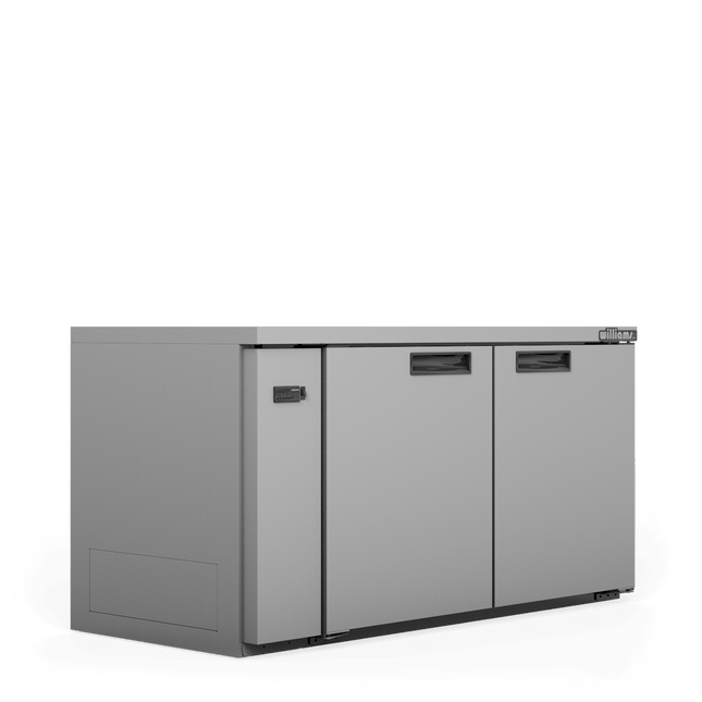 Boronia - Two Door Stainless Steel Remote Back Bar Counter Display Refrigerator