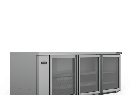 Boronia - Three Door Stainless Steel Remote Back Bar Counter Display Refrigerator