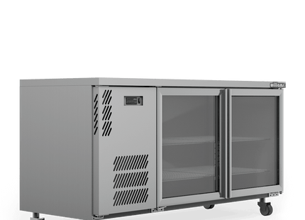 Boronia - Two Door Stainless Steel Under Counter Display Refrigerator