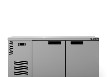 Boronia - Two Door Stainless Steel Under Counter Display Refrigerator