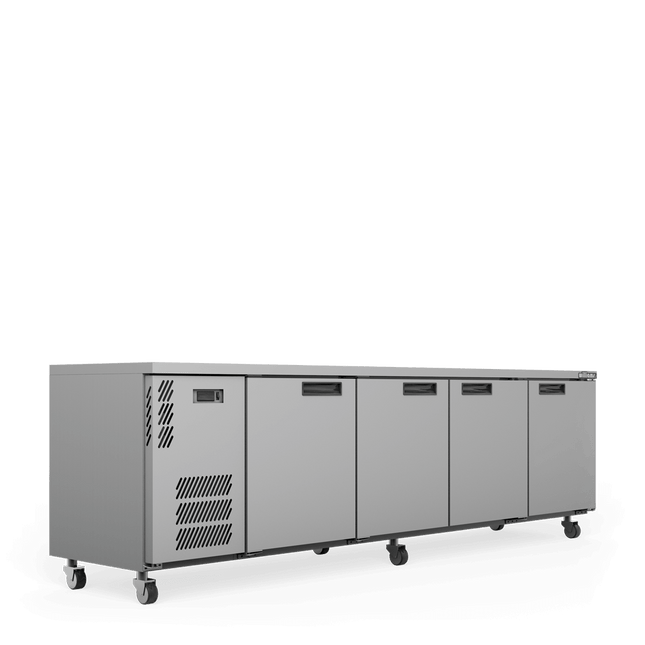 Boronia -  Four Door Stainless Steel Under Counter Display Refrigerator
