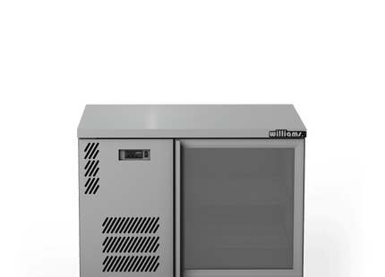 Boronia - One Door Satinless Steel Under Counter Display Refrigerator