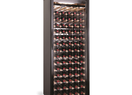 Wine Cabinet - One Door Black Upright Wine Display Refrigerator