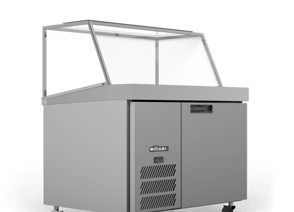 Banksia - One Door Stainless Steel Prep Counter Refrigerator With Angled Blown Air Well