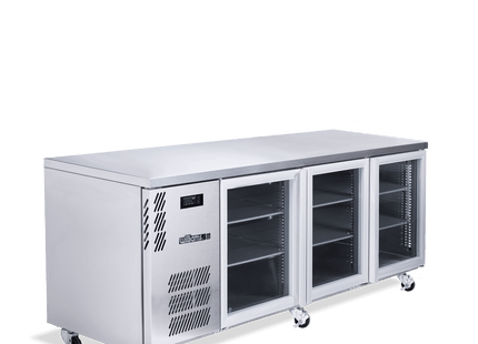 Boronia - Three Door Stainless Steel Under Counter Display Refrigerator
